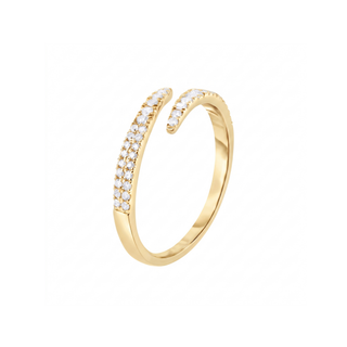 Bague Galliera, diamants de laboratoire, or jaune 18 carats — Maison Laveran Paris