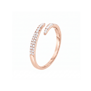 Bague Galliera, diamants de laboratoire, or rose 18 carats — Maison Laveran Paris