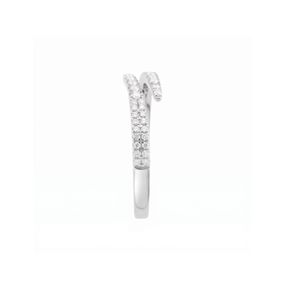 Bague Galliera, diamants de laboratoire, or blanc 18 carats ou platine 950 — Maison Laveran Paris