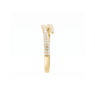 Bague Galliera, diamants de laboratoire, or jaune 18 carats — Maison Laveran Paris