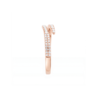 Bague Galliera, diamants de laboratoire, or rose 18 carats — Maison Laveran Paris