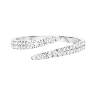 Bague Galliera, diamants de laboratoire, or blanc 18 carats ou platine 950 — Maison Laveran Paris
