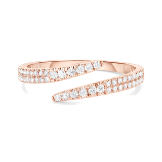 Bague Galliera, diamants de laboratoire, or rose 18 carats — Maison Laveran Paris