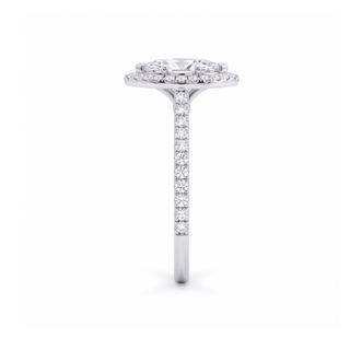 Bague Odéon Diamants Marquise, diamants de laboratoire, or blanc 18 carats ou platine 950 — Maison Laveran Paris