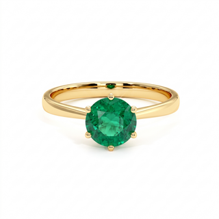 Bague Palais Royal, émeraude synthétique (pierre de synthèse), or jaune 18 carats — Maison Laveran Paris
