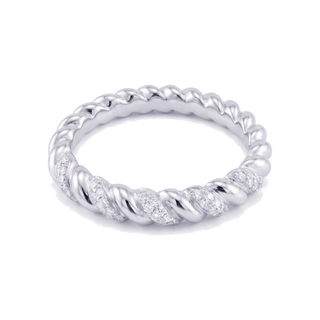 Bague Rodin Or Blanc - vue de face