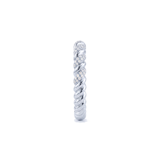 Bague Rodin Or Blanc - vue de profil