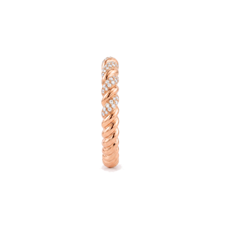 Bague Rodin Or Rose - vue de profil