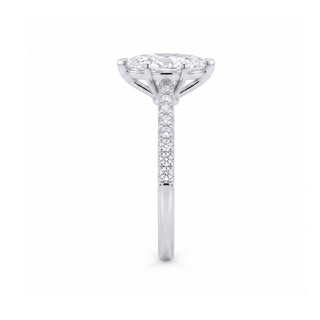 Bague Vendôme Diamants Marquise, diamant de laboratoire, or blanc 18 carats ou platine 950 — Maison Laveran Paris