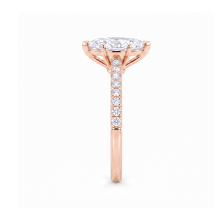 Bague Vendôme Diamants Marquise, diamant de laboratoire, or rose 18 carats — Maison Laveran Paris