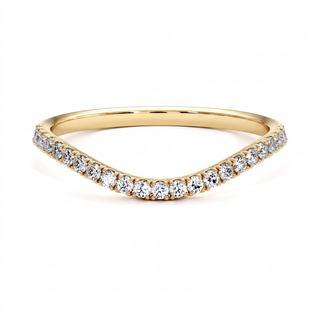 Demi-Alliance Diamants Wagram, diamants de laboratoire, or jaune 18 carats — Maison Laveran Paris